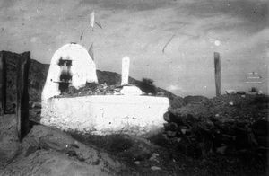 Danish Pathan Mission. The Gospel in Pakistan, 1954-1958. A Muslim grave monument, North West F