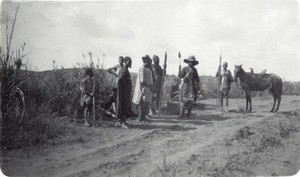 Bamun chief going to a consultation in Foumban, Cameroon