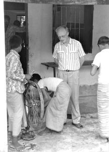 Nilphamari Leprosy Hospital, Bangladesh, September 1991. DSM Secretary General, Jørgen Nørgaard