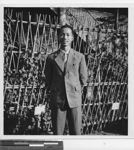 The principal at the Holy Spirit school at Wuzhou, China, 1950