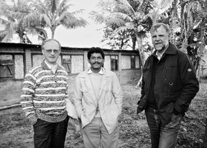 Bangladesh Lutheran Church, 1993. From right to left: Missionary Filip Engsig-Karup, Arabindo B