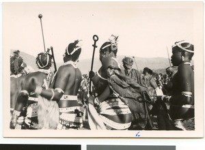 Dancing girls at a Zulu wedding, Ehlanzeni, South Africa, 1946