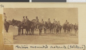 Askari horsemen, Dodoma, Tanzania, July-November 1917