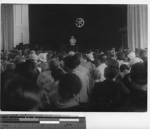 Valedictorian at graduation of the Academy at Dalian, China, 1937