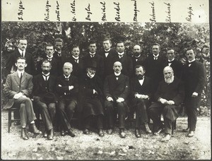 "J. Bizer; Flückiger; Sommer; W. Keller; Engler; Michel; Riedel; Marquard; Schmid; Richert; Rapp." (from l. To r.)