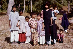 Pakistan, NWFP. Local Christians (maybe a Christian family?)