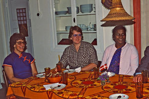 Missionary Nurse Mary Sanggaard (left), served at Muscat, Oman, 1973-1975 and Bahrain, The Pers