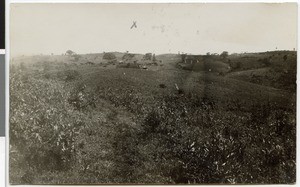 Landscape and building ground of the mission station, Ayra, Ethiopia, 1928-09-03