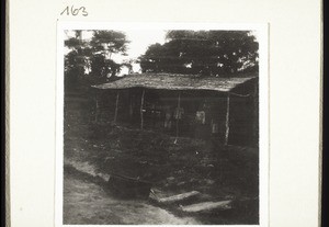 Hut with coffins