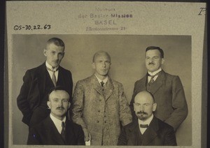 China missionaries: Dr. Frohnmeyer (Oskar), Kaeser, Götz, Bizer, Hummel
