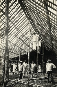 House under construction, in Gabon