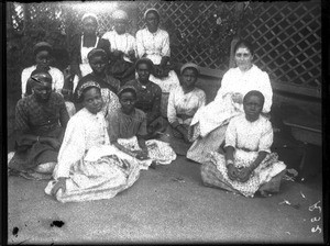 Sewing lesson, Limpopo, South Africa, 1896