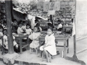 Pupils of the Ambatobevanga's school, in Madagascar