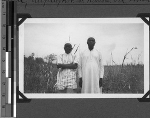 Two evangelists, Tabora, Unyamwezi, Tanzania, 1933