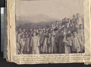 The girls of Ms. Chittenden's School, Ing Tai, Fujian, China, ca. 1910