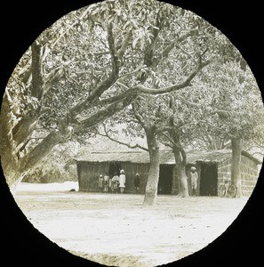 First mission boys school in Siwan, India, 1902
