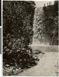 Waterfall of a tributary of the Guder River near Ambo, Ethiopia, 1928-12