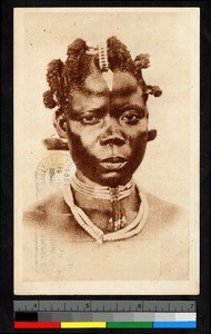 Portrait of a young woman, Baluba, Congo, ca.1920-1940