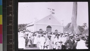 Opening of church at Kouti, Benin, ca. 1925-26