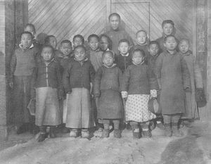 Boy School in Fenghuangcheng, 1914