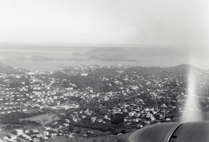 Aerial view on the new districts of Nouméa