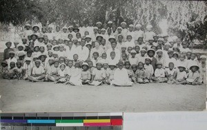 Students and teachers at Lutheran School, Toliara, Madagascar, 1938-07-21