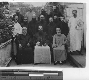 Monsignor Merel with his Missionaries at Guangzhou, China