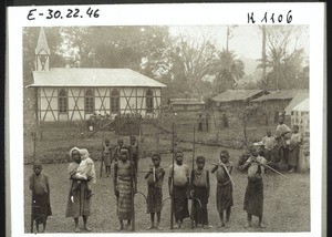 Boys as archers in Nyasoso