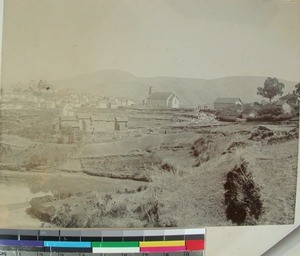 Betafo Church, mission station and surrounding houses, Betafo, Madagascar, ca.1898