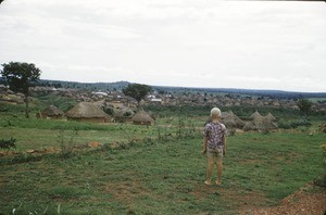 Arne Heggheim and village, Meiganga, Adamaoua, Cameroon, 1953-1968