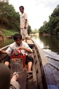 Missionary Daniel Wagang on the way to a agricultural nursery project not far from Ratanakiri