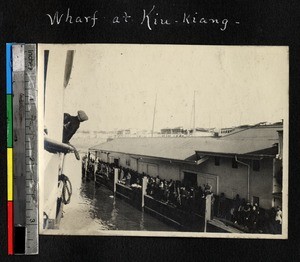 Wharf at Jiujiang, Jiangxi, China, ca. 1885