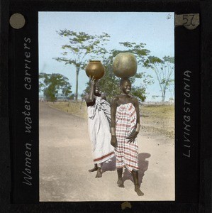 "Women Water Carriers, Livingstonia", Malawi, ca.1910