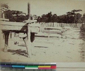 Graveyard in the "forest", Tanala, Madagascar, ca.1890