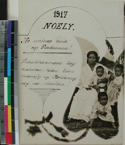 Ramavo and her boys, Antsirabe, Madagascar, 1917