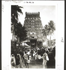 Tempel i. Conyeevaram bei Madras (Br. Ind.)