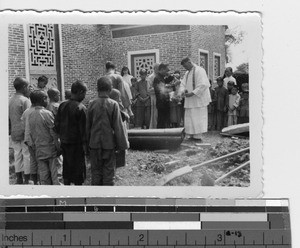 Fr. McShane's grave at Luoding, China, 1935