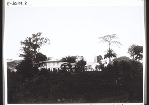 Church and mission station in Edea. (General view)