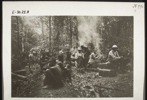 Rast im Walde der Geschw. & Br. Hohners auf der Reise nach Bali