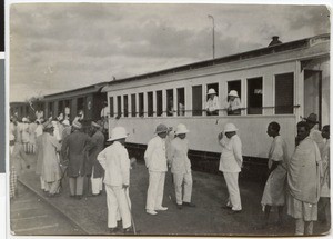 Train at the station, Dire Dawa, Ethiopia, 1928