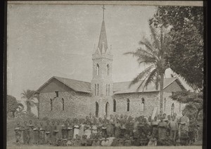 Kirche in Abetifi im Bau