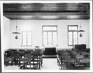 Assembly hall of the teachers' seminar, Marangu, Tanzania, ca.1927-1938