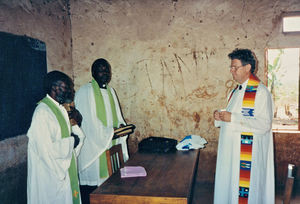 ELCT, Karagwe Diocese, Tanzania. From a church at Kyerwa Deanery. The DMS Chairman, Dean Verner