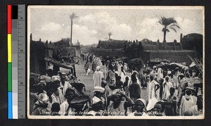 Street scene during visit of Prince of Wales, Kano, Nigeria, ca.1925