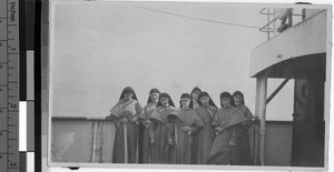 Sisters enroute to China, ca. 1920