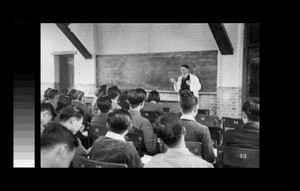 Lecture by Professor of Medicine A. E. Best, Chengdu, Sichuan, China, ca.1944