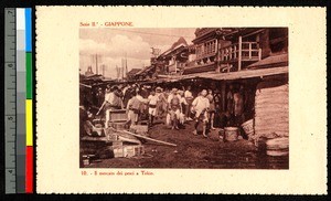 Fish market, Tokyo, Japan, ca.1920-1940