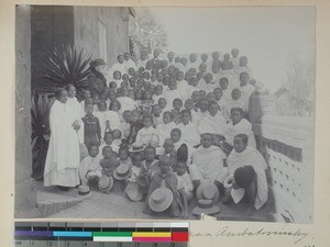 Sunday School class in Ambatovinaky, Antananarivo, Madagascar, ca.1908