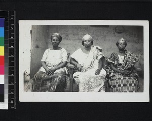 Portrait Christian women, Ghana, 1926