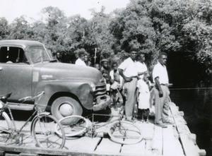 On a ferry, on the Ogooue river, in Gabon